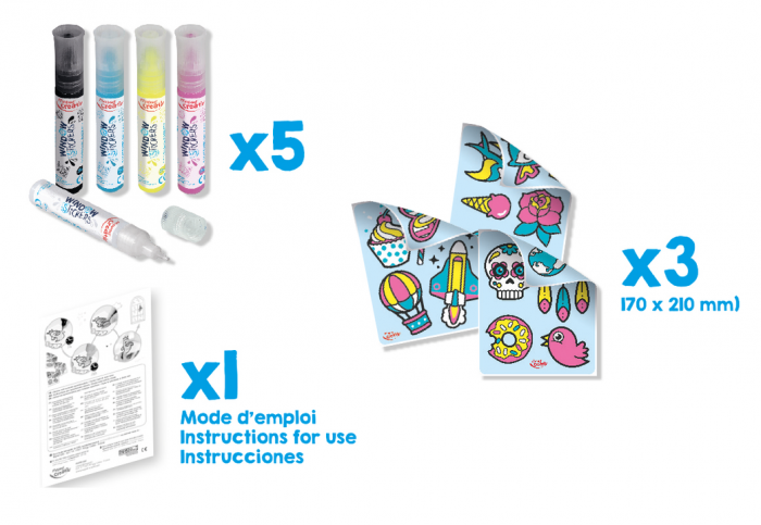 Набор для создания гелевых наклеек Maped Window Stickers (3154149070367) - изображение 4