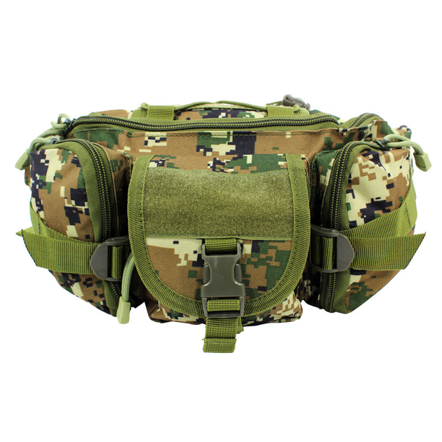 Сумка тактична на пояс AOKALI Outdoor D05 6L Camouflage Green - зображення 1