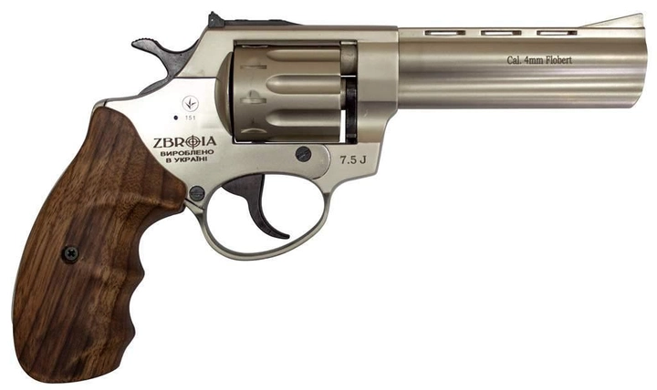 Револьвер флобера Zbroia PROFI-4.5" (сатин / дерево) - изображение 2