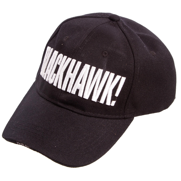Тактична чоловіча бейсболка кепка класична літня з бавовни для походів або повсякденного носіння Blackhawk Чорний АН6213 One size - зображення 1