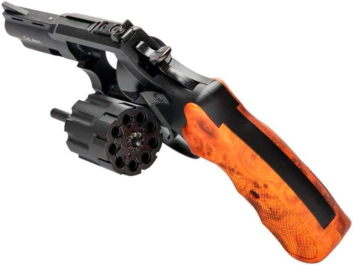 Револьвер Флобера Stalker S 3" черный (барабан силумин, пластик под дерево) - изображение 2