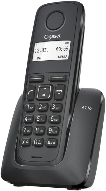 Радіотелефон DECT Gigaset A116 Black Gigaset - купити в Україні