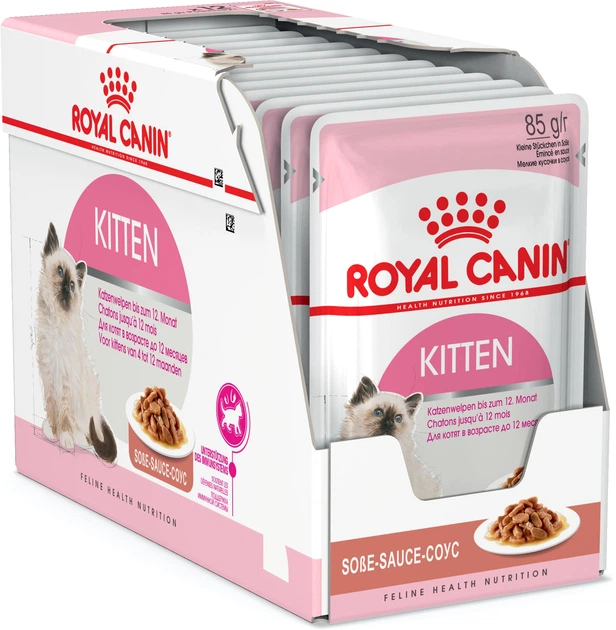 Упаковка вологого корму для кошенят ROYAL CANIN у соусі 12 х 85 г (9003579308745) - зображення 2