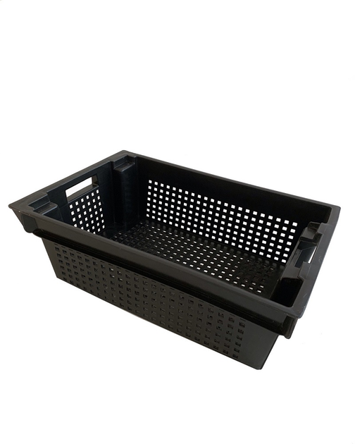 Ящик пластиковый перфорированный SKOBA PLAST (60*40*20 см) (Черный ...