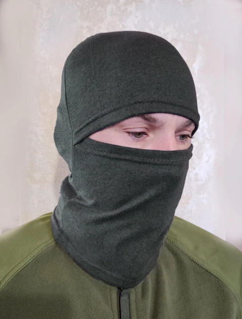 Балаклава маска тактична Genny way багатофункціональна подовжена літня унісекс хакі (БТакД) - зображення 1