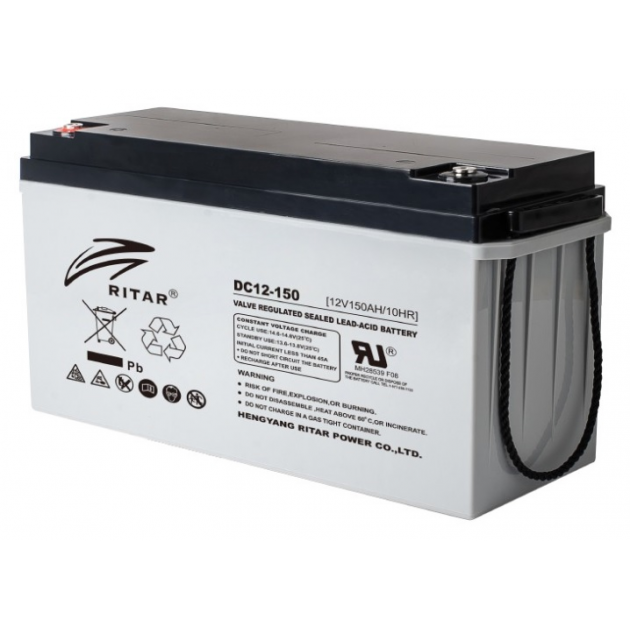 Аккумуляторная батарея Ritar AGM DC12-150 12V 150Ah - Фото 1 Аккумуляторная батарея Ritar AGM DC12-150 12V 150Ah - изображение 1
