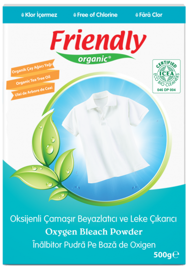 Органический кислородный порошок для удаления пятен Friendly organic 500 гр (ФР-00000105) - изображение 2