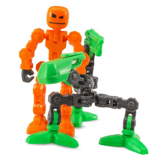 Игровой набор для анимационного творчества KLIKBOT S1 – СТУДИЯ (2 экскл. фигурки, штатив, зеленая) TST2600G - изображение 3