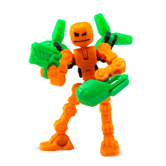 Игровой набор для анимационного творчества KLIKBOT S1 – СТУДИЯ (2 экскл. фигурки, штатив, зеленая) TST2600G - изображение 4