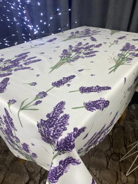 Скатерть водоотталкивающая, TRUE-STORE, Лаванда, прямоугольные 220см х 170см ( NC№16-220х170) - изображение 2