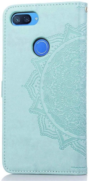 Чехол Vintage для Xiaomi Mi 8 Lite книжка кожа PU бирюзовый - Фото 3 Чехол Vintage для Xiaomi Mi 8 Lite книжка кожа PU бирюзовый - изображение 3