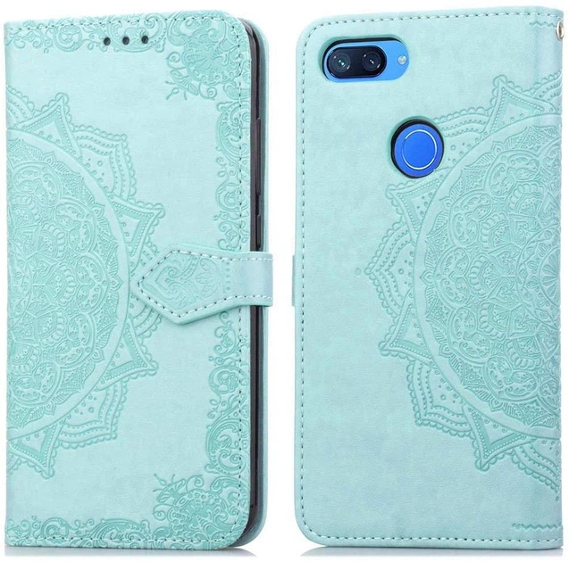 Чехол Vintage для Xiaomi Mi 8 Lite книжка кожа PU бирюзовый - Фото 7 Чехол Vintage для Xiaomi Mi 8 Lite книжка кожа PU бирюзовый - изображение 7