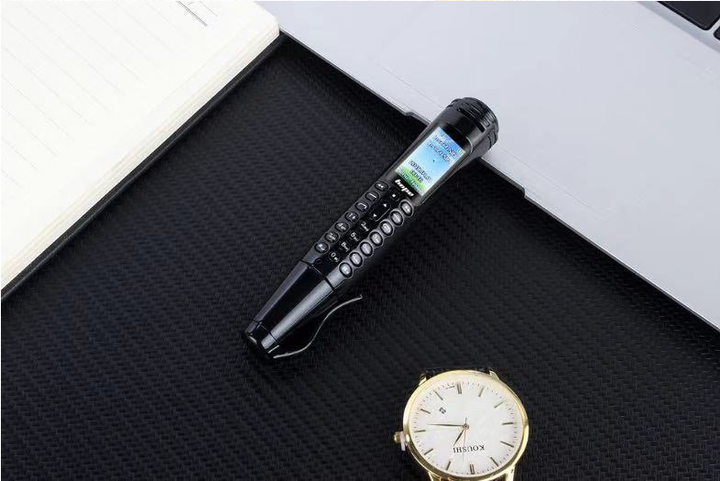 Ручка мобільний телефон портативний з камерою Uniwa 0.08 MP та Bluetooth AK 007 чорний - зображення 3
