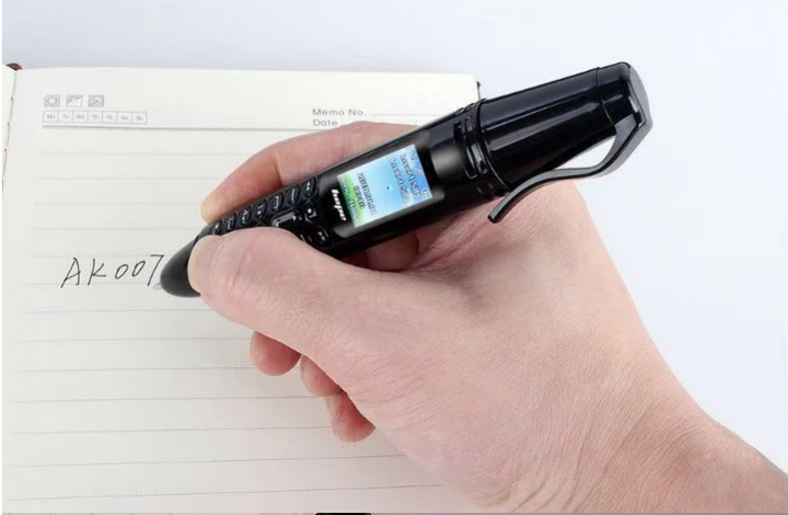 Ручка мобільний телефон портативний з камерою Uniwa 0.08 MP та Bluetooth AK 007 чорний - зображення 6