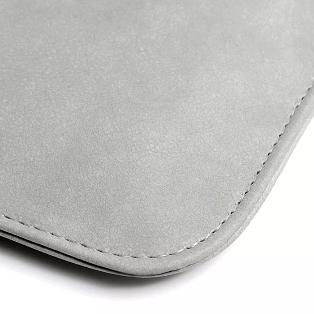 Чехол-конверт Fruct DeerSkin для ноутбука 13-13.9" Замшевый Светло-Серый - Фото 5 Чехол-конверт Fruct DeerSkin для ноутбука 13-13.9" Замшевый Светло-Серый - изображение 5
