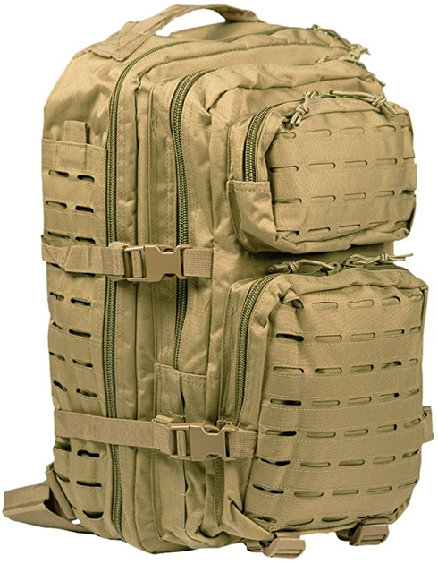 Рюкзак тактичний Mil-Tec US Assault Laser Cut 36 л Beige - зображення 1