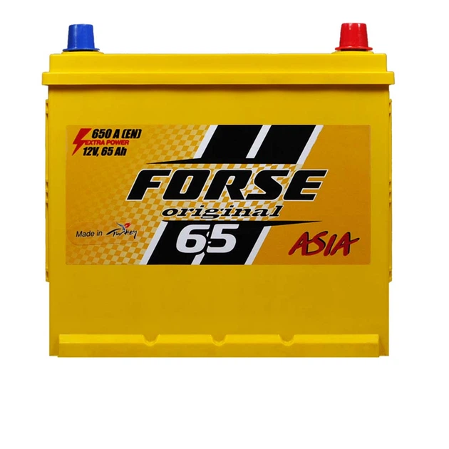 Автомобильный аккумулятор FORSE Asia 65Ah 650A R+ (правый +) MF D23 н ...