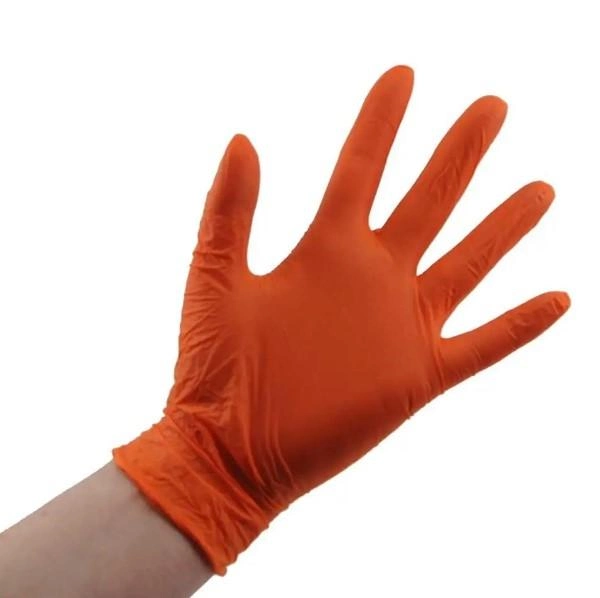 Перчатки нитриловые L оранжевые Ampri STYLE ORANGE неопудренные 100 шт - изображение 2