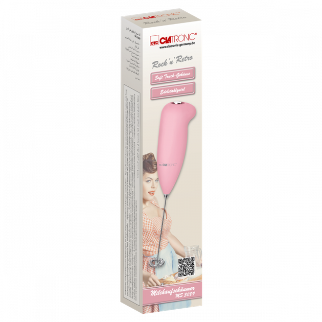 Вспениватель молока капучинатор Clatronic MS 3089 Pink - изображение 3