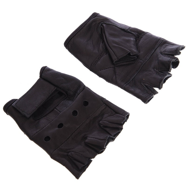 Тактические перчатки без пальцев кожаные MATSA SPORT WorkOut BC-0004 L - изображение 2