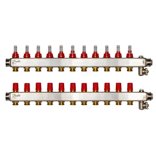 Коллектор Danfoss SSM-F на 11 контуров с ротаметрами – низкие цены ...