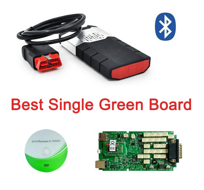 Профессиональный OBD2 сканер Delphi DS150E V3.0. 9241A chip Bluetooth/USB одноплатный - изображение 3
