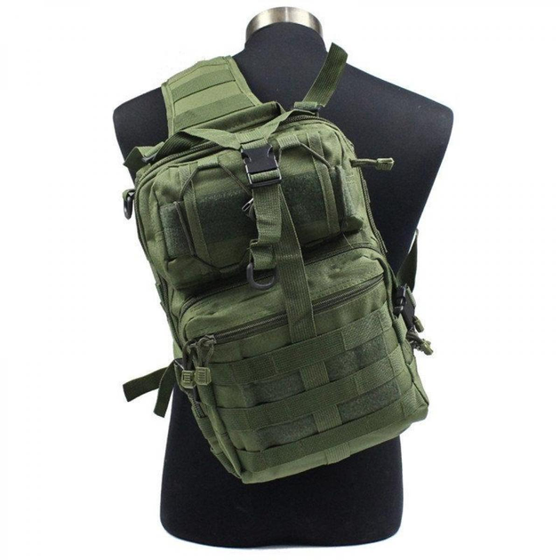 Сумка-рюкзак тактическая военная A92(олива) - изображение 2