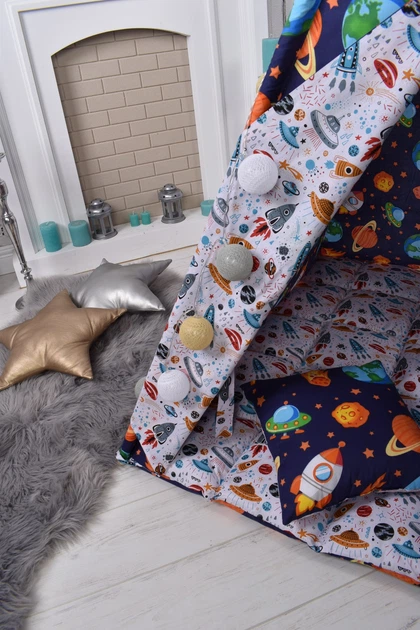 Палатка-Вигвам WIGWAMHOME Космос 110х110х180см темно-синяя - Фото 12 Палатка-Вигвам WIGWAMHOME Космос 110х110х180см темно-синяя - изображение 12
