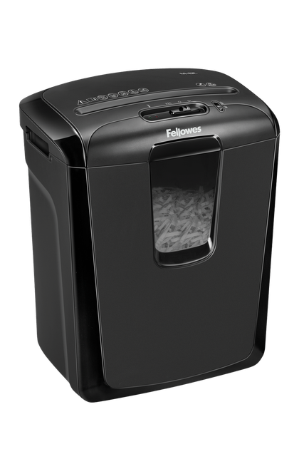 Уничтожитель Fellowes M-8c, 8 листов секр. P-3 фрагменты 4х50мм корзина 15 литр - изображение 2