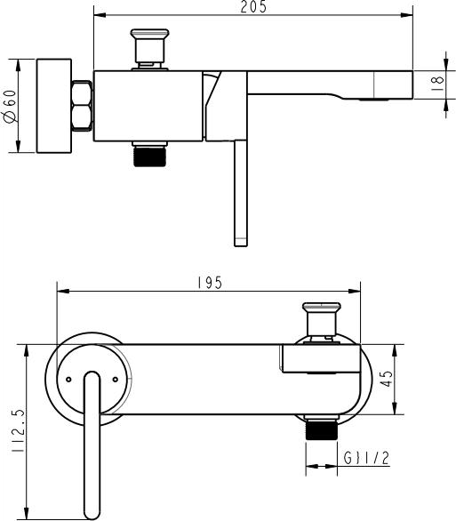 Смеситель для ванны DEVIT Laguna 84125110B - Фото 2 Смеситель для ванны DEVIT Laguna 84125110B - изображение 2
