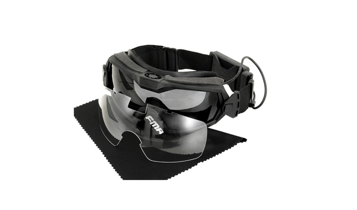 Тактичні окуляри Захисні МОД.2 з Вентилятором - Чорний - зображення 1