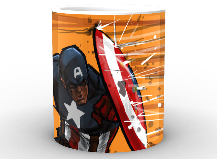 Кружка GeekLand Капитан Америка Captain America старая рисовка CA.02.032 - изображение 2