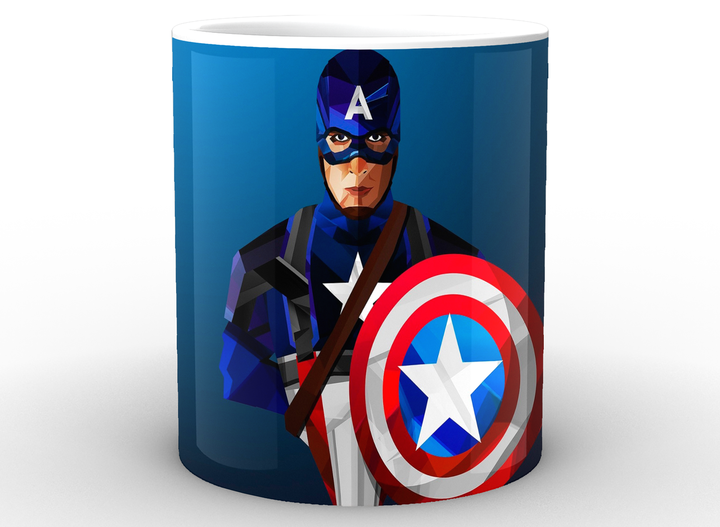 Кружка GeekLand белая Captain America Капитан Америка фан арт CA.02.045 - изображение 2