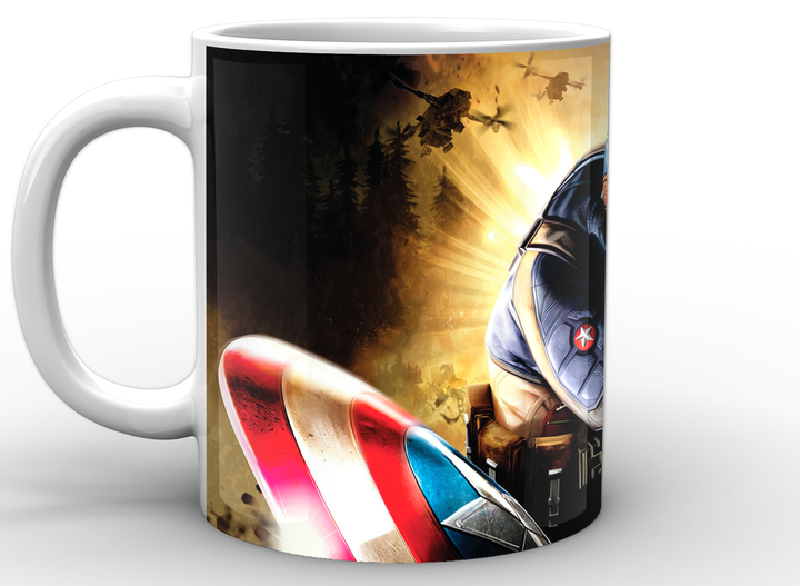 Кружка GeekLand белая Captain America Капитан Америка щит CA.02.059 - изображение 3