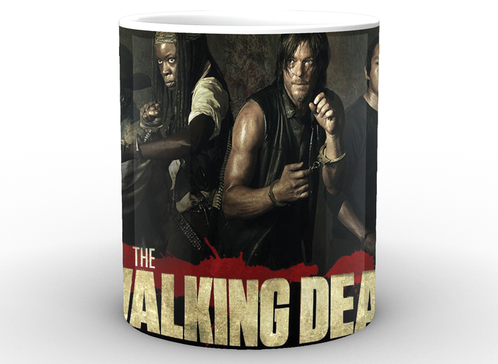 Чашка с принтом белая Ходячие Мертвецы The Walking Dead постер WD.02.013 Кружка керамическая 0,33 - изображение 2