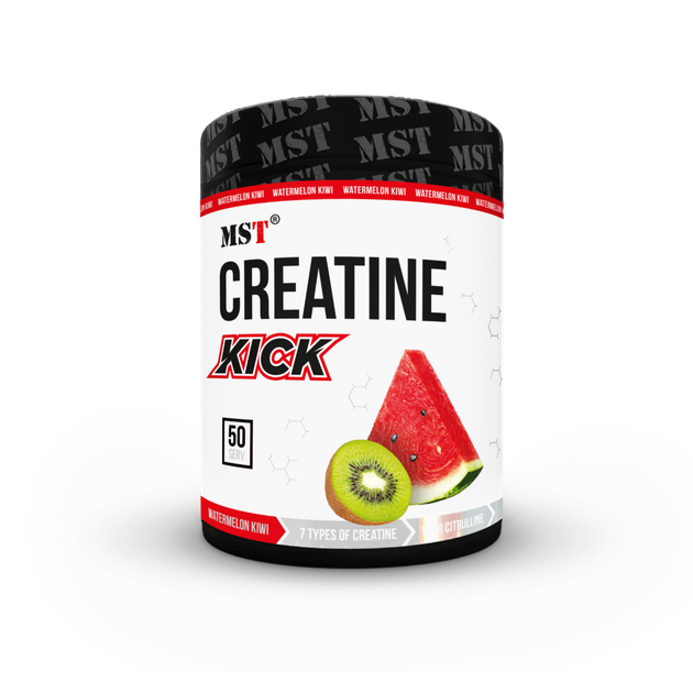 MST Creatine Kick 7in1 Креатин Kік 7в1 Кавун-Ківі 50 порцій 500 грамів - Фото 1 MST Creatine Kick 7in1 Креатин Kік 7в1 Кавун-Ківі 50 порцій 500 грамів - зображення 1