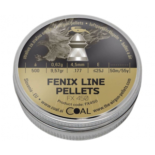 Кульки Coal Fenix ​​Line 4,5 мм 500 шт/уп (FX450) - зображення 1