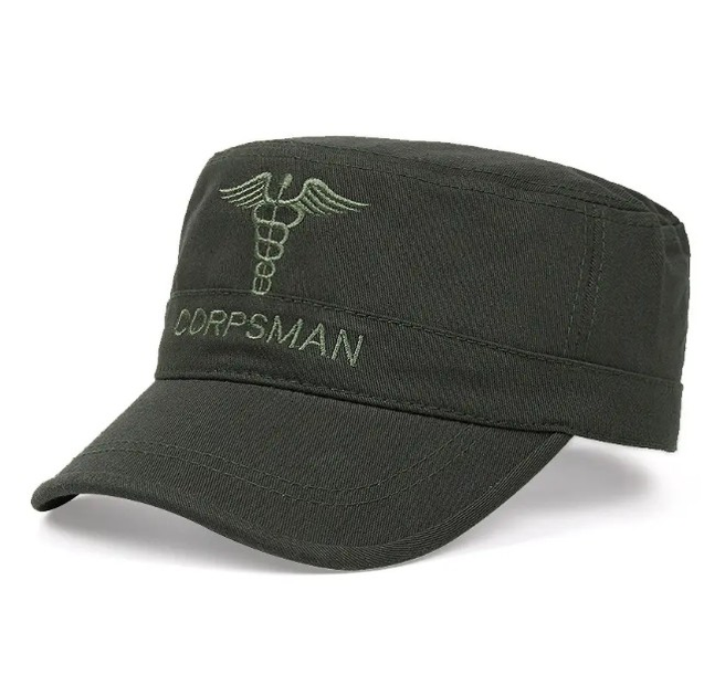 Кепка CORPSMAN военная кепка темно-оливковый унисекс 02317 - изображение 1