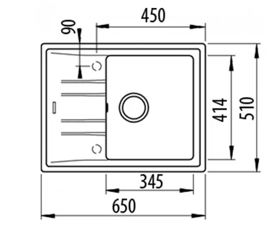 Кухонна мийка Teka - STONE 45 B-TG 1 B 1 D 115330042 - зображення 2