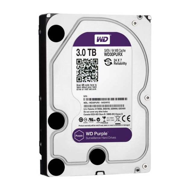 Жесткий диск 3 ТБ Western Digital WD30PURX-78 by Hikvision (3000 ГБ ...
