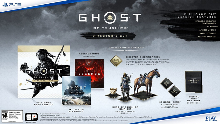 家庭用ゲームソフト Ghost of Tsushima Director&#39;s Cut PS5 Игра Ghost of Tsushima Director's Cut для Sony PLAYSTATION 5