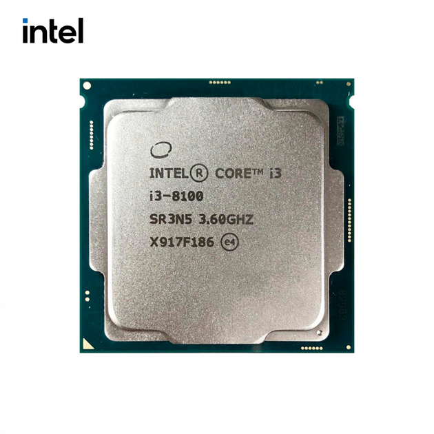 Процессор INTEL Core i3-8100 (4-Cores, 3.6GHz, 6MB, LGA1151) TRAY ...