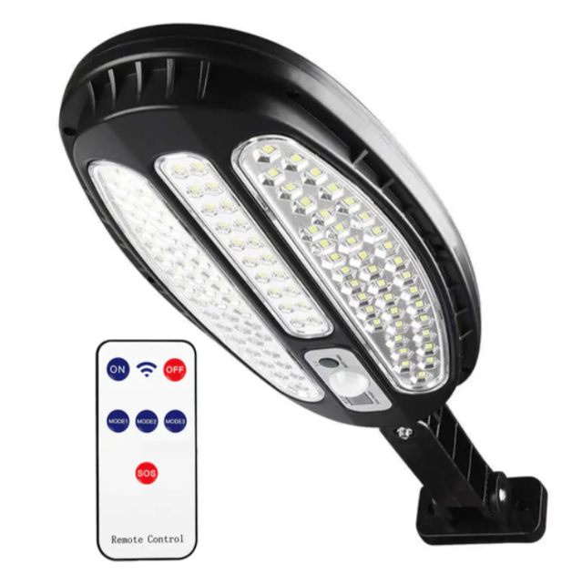 Вуличний світильник Solar sensor light HB-8188B ліхтар вуличного освітлення з датчиком руху чорний - Фото 1 Вуличний світильник Solar sensor light HB-8188B ліхтар вуличного освітлення з датчиком руху чорний - зображення 1