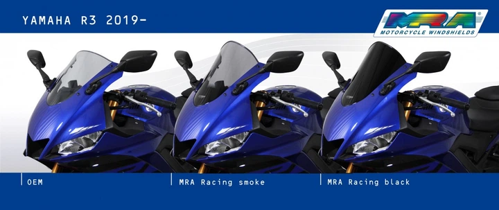 Лобове скло MRA YAMAHA YZF-R3 (2019, тип R) тоноване (1334636) - зображення 6