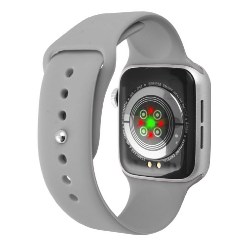 Cмарт-годинник Smart Watch Series 6 HW22 IP68, 44mm Aluminium, бездротова зарядка (Gray-Silver) + ПОДАРУНОК навушники - зображення 5