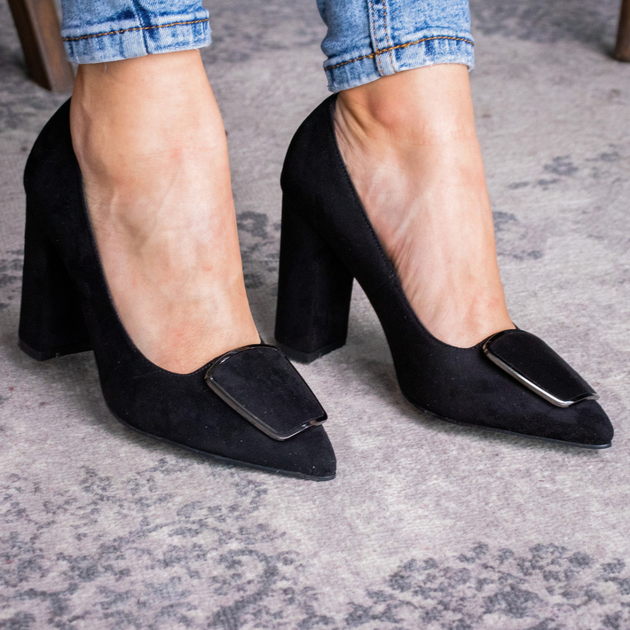 Туфли женские на каблуке Fashion Mugsley 2376 36 размер 23,5 см Черный ...