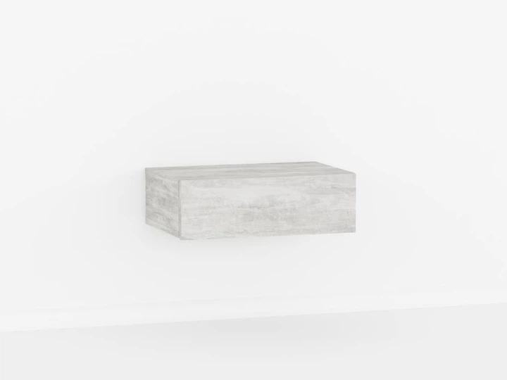 Тумба навесная прикроватная с одним ящиком бетон Ш462*В146*Г304 – фото ...