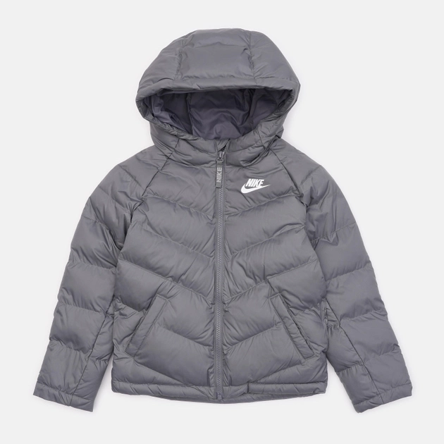 Акция на Куртка демісезонна дитяча Nike U Nsw Synthetic Fill Jacket CU9157-084 128-134 см (S) Сіра от Rozetka
