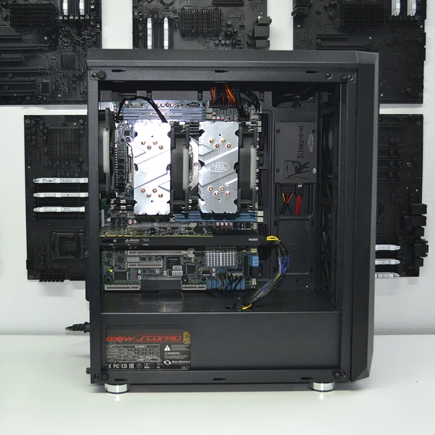 Двухпроцессорная рабочая станция PowerUp #127 Xeon E5 2670 v2 x2/64 GB/SSD 240 GB/NVIDIA Quadro M4000 8GB - Фото 3 Двухпроцессорная рабочая станция PowerUp #127 Xeon E5 2670 v2 x2/64 GB/SSD 240 GB/NVIDIA Quadro M4000 8GB - изображение 3