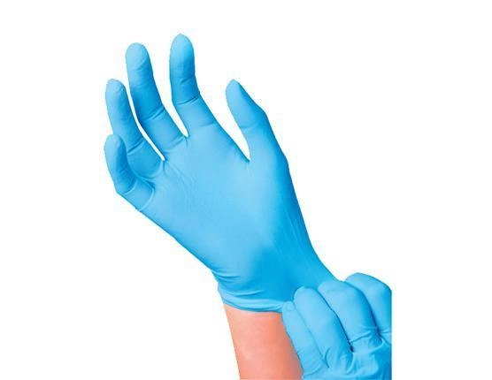 Перчатки нитриловые Safe Touch Advanced голубые без пудры 100шт M - изображение 2